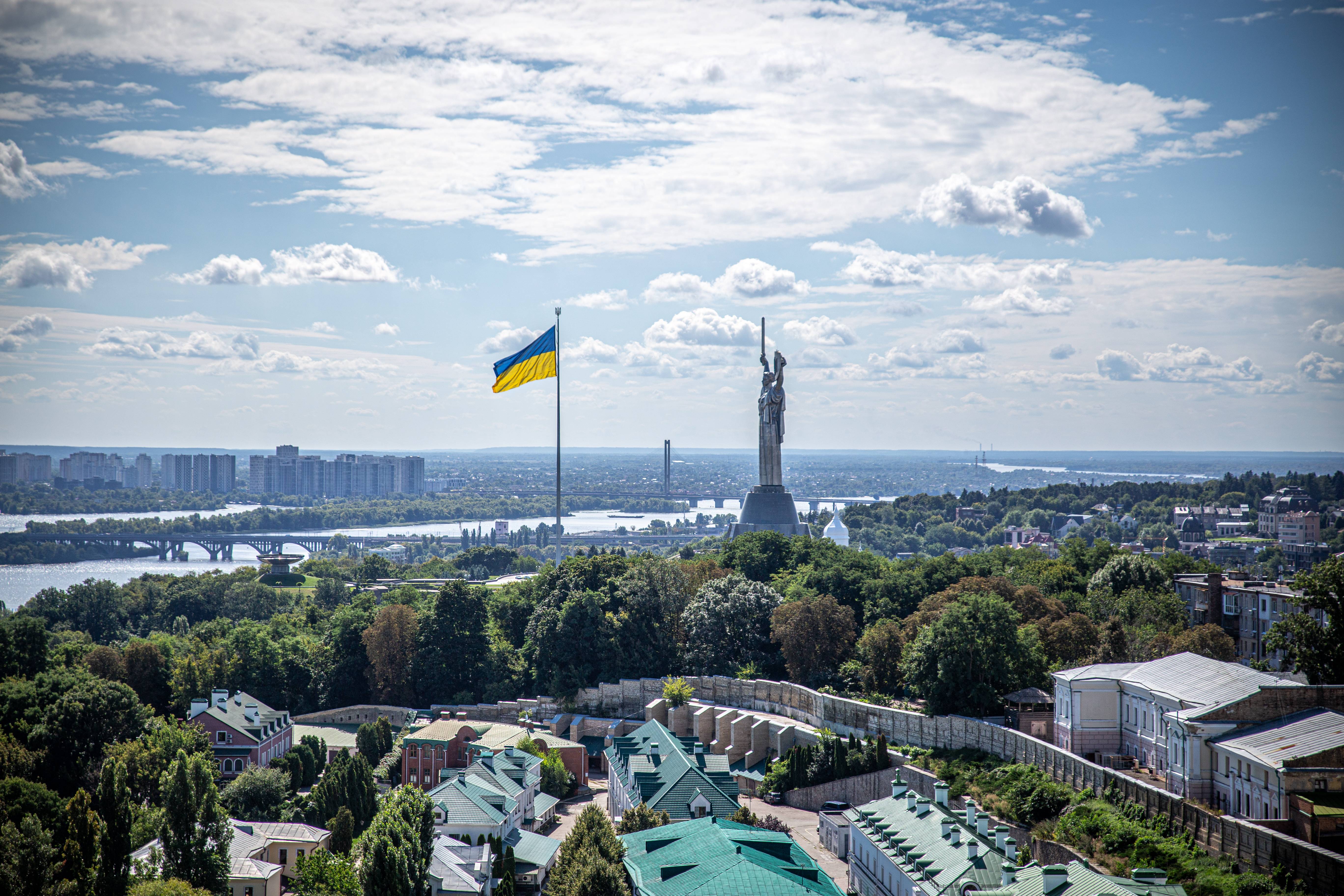 Another Kyiv church scene during the trek.